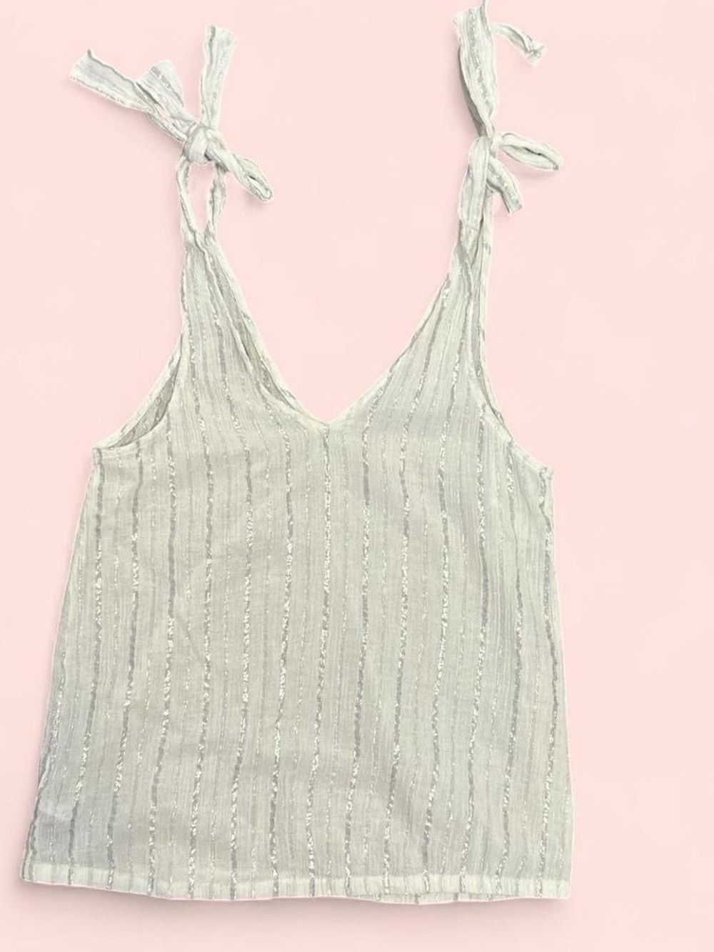 White Lightweight Aerie Tie Up Top